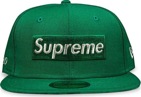 supreme $1m metallic box logo new era|Supreme $1M Metallic Box Logo New Era Green .